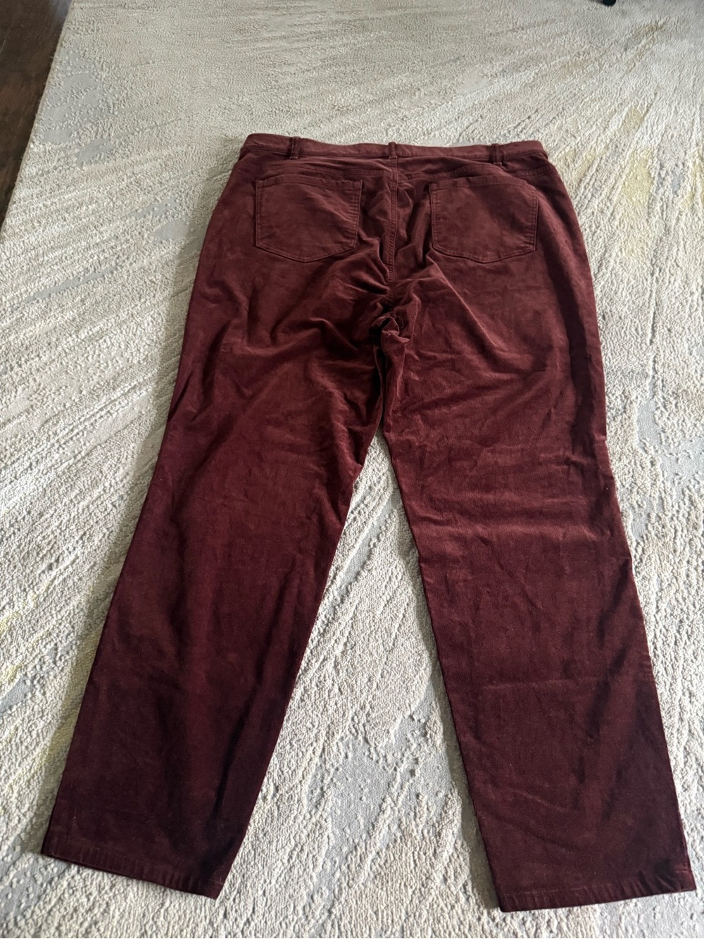 J. Jill corduroy pants burgundy straight leg XL - Picture 8 of 9